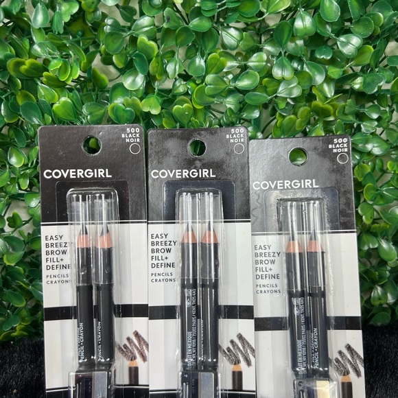 COVERGIRL Easy Breezy Brow Fill + Define Pencils 500 Black 3-Pack with Sharpener - Picture 4 of 6